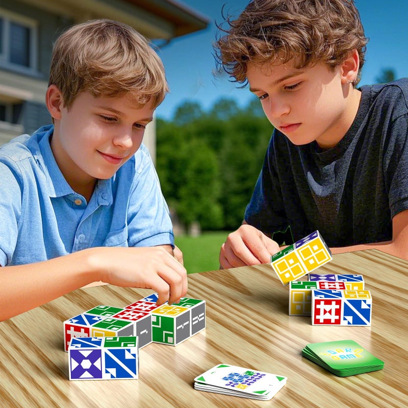 BBnote Matching Puzzle Game for Kids Adults Family Board Games Block for Boys Girls Ages 68 812 3 Player Card Puzzles for Children 6 Year Olds - Image 3