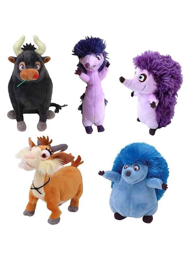 Beanie Boo FER-DINAND Bull Dos Cuatro Hedgehog Lupe Goat Soft Plush 6inch (Fer-dinand 5Pcs) 