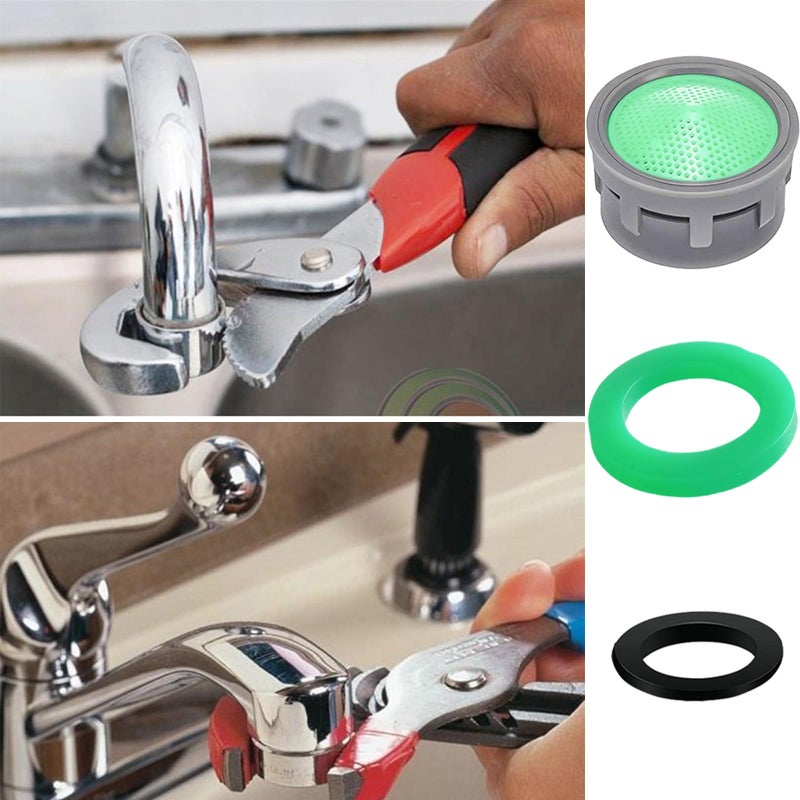 BOETOADG Faucet Aerator, 1.5 GPM Flow Restrictor Plug-In Faucet Aerator Replacement Parts for Bathroom or Kitchen (Green 20 Pieces) - Image 5