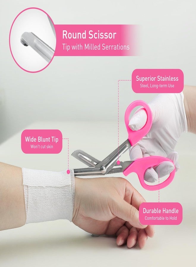 Scian 13 Pcs Nurse Starter Kit, Nurse Essentials for Work, Perfect Doctor Gift for Medical Student, Portable Bag with Stethoscope, Sphygmomanometer, Otoscope, Tuning Forks, Medical Scissor (Pink) - Image 4