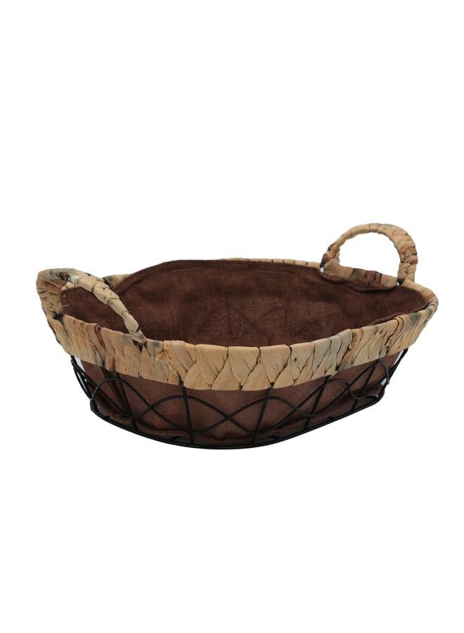 Alsaif Wicker Serving Basket 30 X 24 X 8 Cm Square Brown - Image 1
