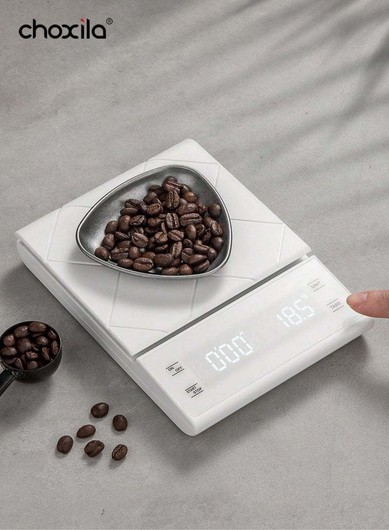 choxila 16pcs/set V60 Coffee Set with Travel Box, Size 02 Drip Coffee Kits, Pour Over Coffee Maker Set, Party   Holiday Festival Gifts, Portable Coffee Camping Set, Travel Coffee Accessories Tools, Included 600ml Large   Coffee Kettle, Thermometer, 600ml Glass Coffee Pot with V02 Dripper, Ceramic Coffee Cup, Coffee Filter   Paper, Manual Coffee Grinder, Coffee Scale, Coffee Spoon, Coffee Canister, Spray Bottle, Coffee Beans Tray,   Coffee Mat, Cleaning Brush and Air Blower, Coffee Stirrer Tool - Image 4