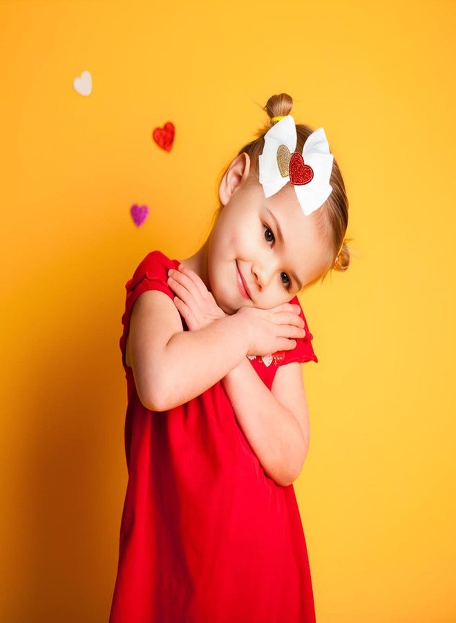 winthrop 4 Pcs Valentine's Day Hair Clips Heart Bow Hair Accessories Cute Love Glitter Sequins Hair Barrettes Holiday Headdress Hairpin for Girls Women Kids Party Cosplay Gift - Image 3