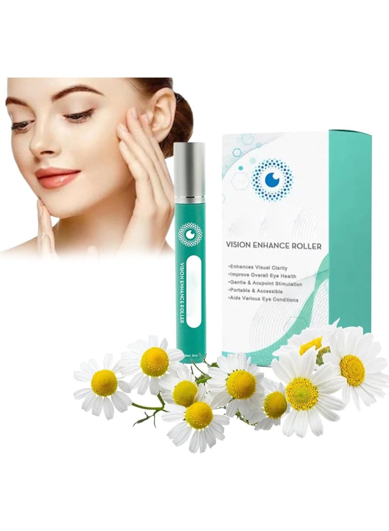 EELHOE Vision Enhance Roller, Eye Roller to Enhances Visual Clarity, Natural Vision Enhancer Roller, Relieve Eye Strain, Fatigue, and Discomfort 8 ml - Image 1