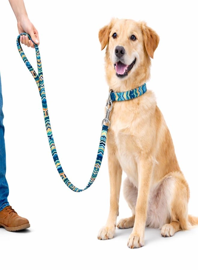 Zigly Tropical Tide Dog Leash - Large | Durable Polyester Leash with 360° Swivel Hook | Comfortable Grip for Daily Walks - Image 1