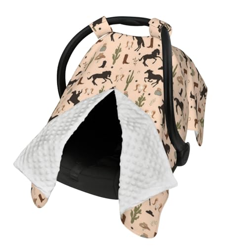 Mcewoel Western Baby Car Seat Canopy Cover Nursing Cover for Newborn Western Baby Stuff Stroller Cover for All Seasons - Image 1
