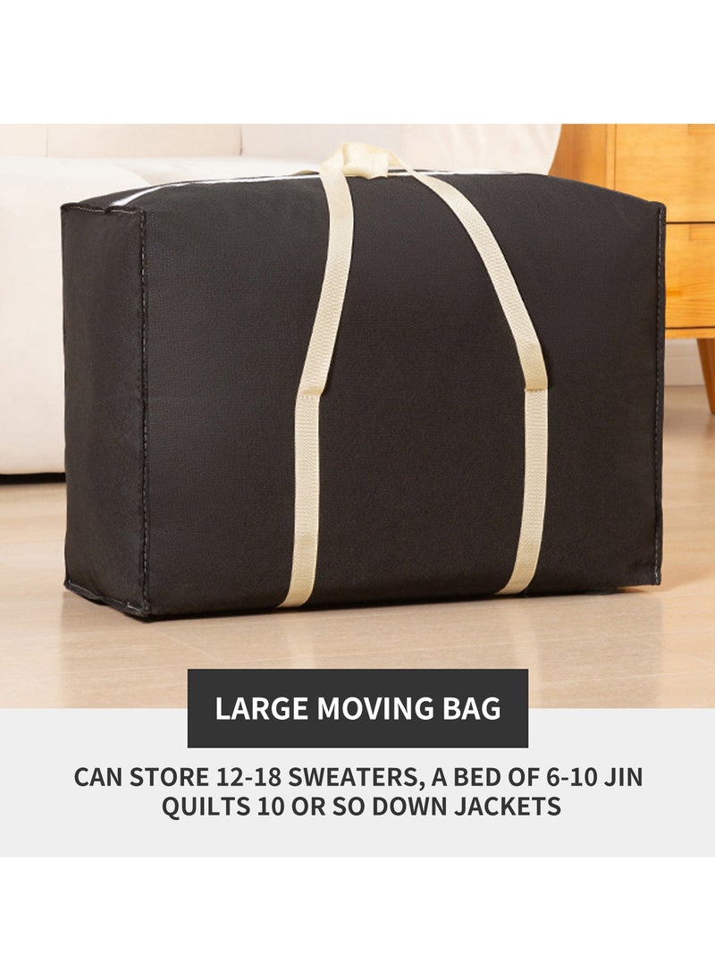 Jorunb - 4 Pack Moving Bags, Moving Supplies, Moving Boxes, College Packing Storage Boxes, Heavy Duty Totes, Extra Large, Sturdy Handles, Zipper, for Packaging (4 Pack) - Image 1