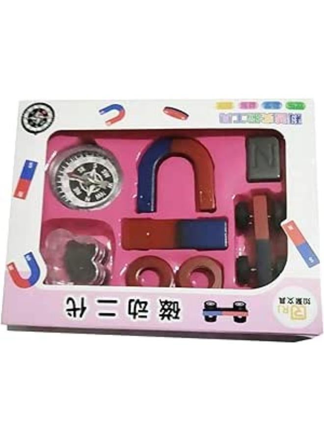 Magnet experiment set stand with compass - Image 1