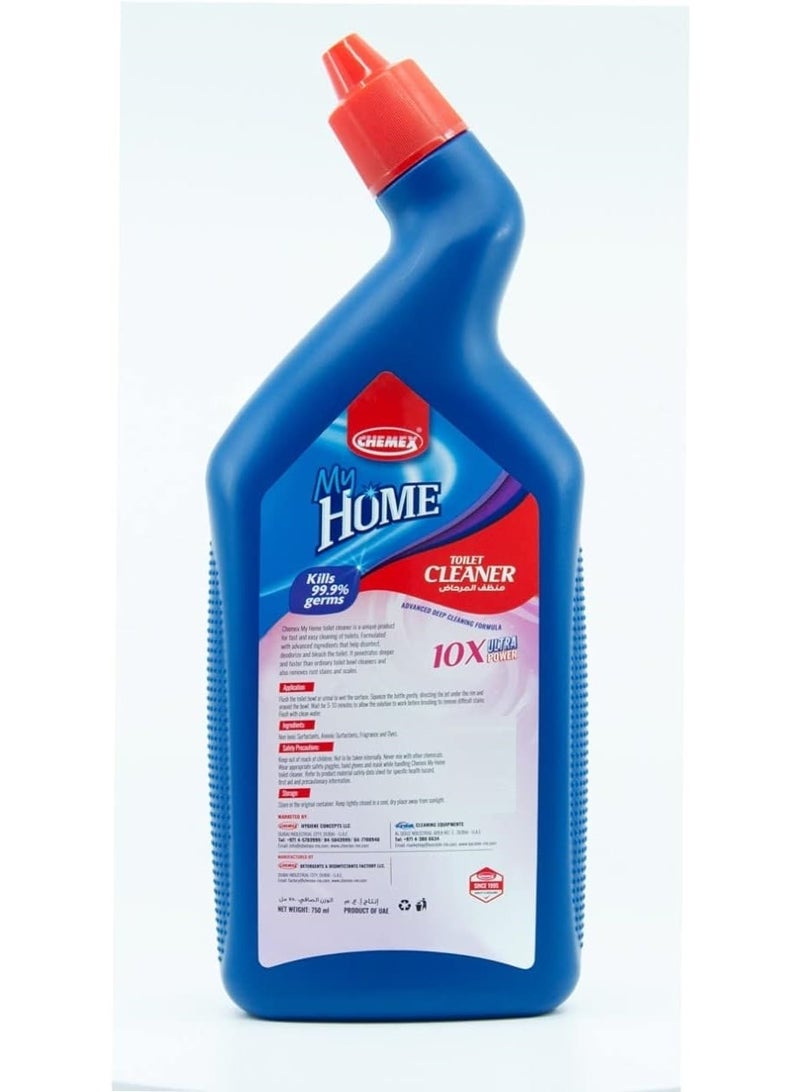 Chemex Myhome Toilet Cleaner 10X Ultra Power 750 ML - Image 2