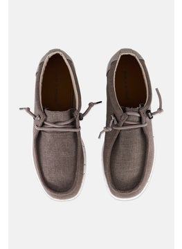 Sun Stone Men Medium Brian Lace Up Casual Shoes, Grey  - Image 3