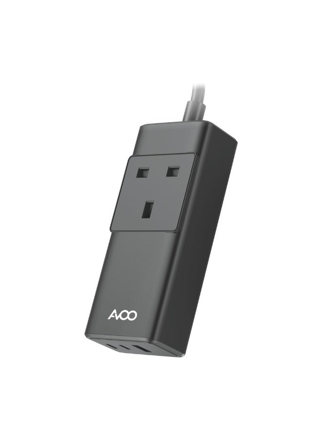 AVOO 50W Charging Station with USB and Type-C ports — smart power, elegant design. Charge all your devices at once with fast and safe multi-device charging. - Image 2