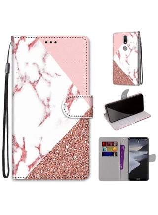 Case Cover For For Nokia 2.4 Coloured Drawing Cross Texture Horizontal Flip PU Leather Case with Holder & Card Slots & Wallet & Lanyard(Pink Stone Texture) - pzsku/Z1885E402D14341F66489Z/45/_/1710455766/d4e2dcb1-e62b-443a-b303-68a9c2489811
