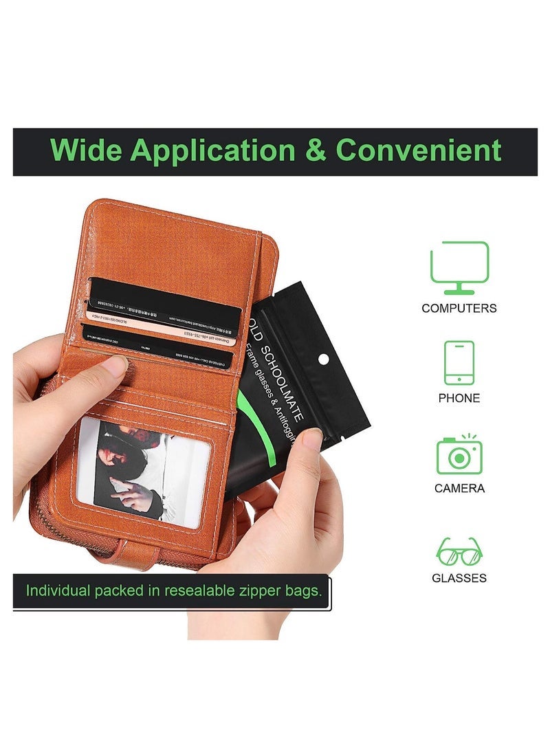 SYOSI Anti Fog Wipes, 10 PCS Anti-Fog Microfiber Cloth, Nano Anti Fog Cloth Defog Reusable Cleaning Cloth for Glasses Goggles Motorcycle Helmet Eyeglass Camera Lens - Image 2