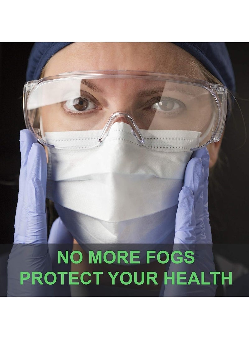 SYOSI Anti Fog Wipes, 10 PCS Anti-Fog Microfiber Cloth, Nano Anti Fog Cloth Defog Reusable Cleaning Cloth for Glasses Goggles Motorcycle Helmet Eyeglass Camera Lens - Image 4