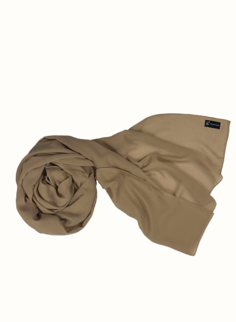 برفكتوري شال حجاب شيفون سادة خفيف الوزن للنساء، شال عباية فاخر ناعم، وشاح طويل لحجاب الزفاف - Image 3