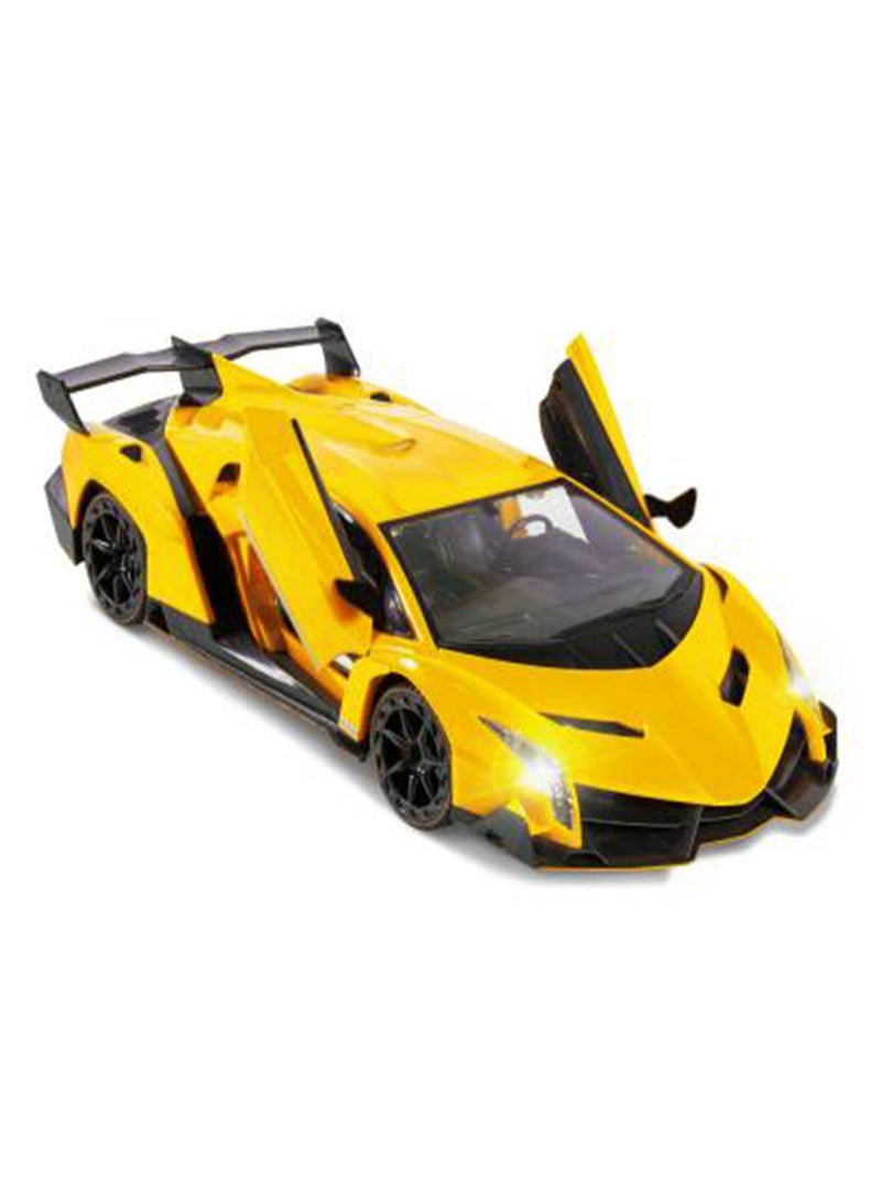 TOON TOYZ Luxurious Remote Control Super Car - Yellow - Image 4