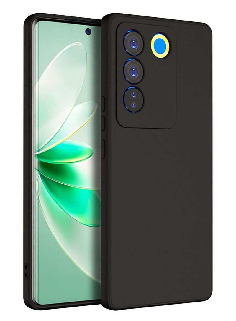 IAF Vivo V27 / Vivo V27 Pro Case Cover Slim Silicone with Soft Lining Shockproof Full Body Protective Case Compatible For ViVo V27 5G / ViVo V27 Pro 5G - Image 1