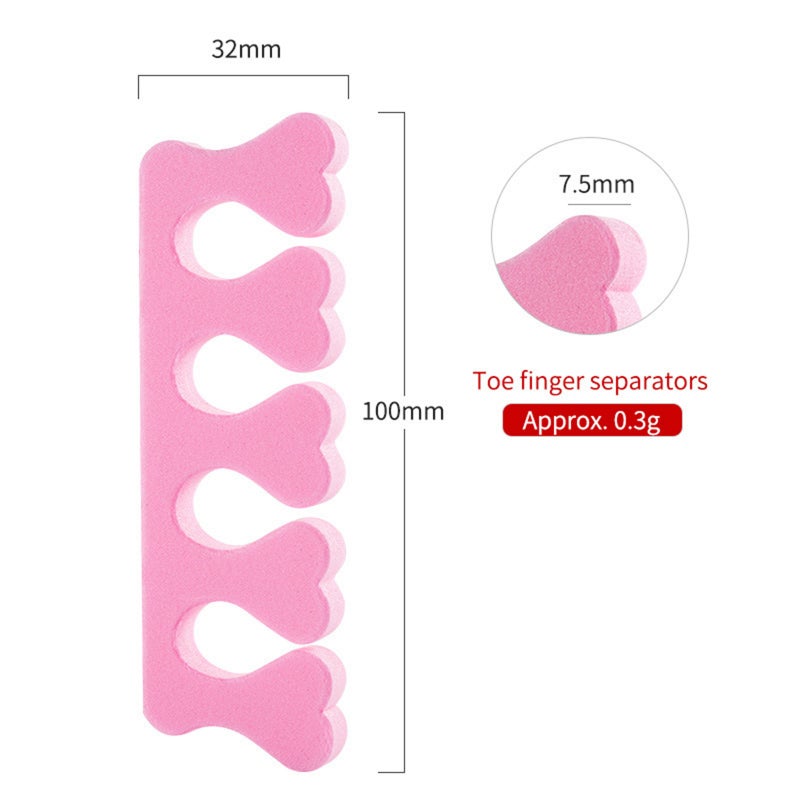 50PCS Soft Sponge Finger Toe Separator Divider Spacer EVA Foam Nail Art Pedicure Manicure Tool - Image 4