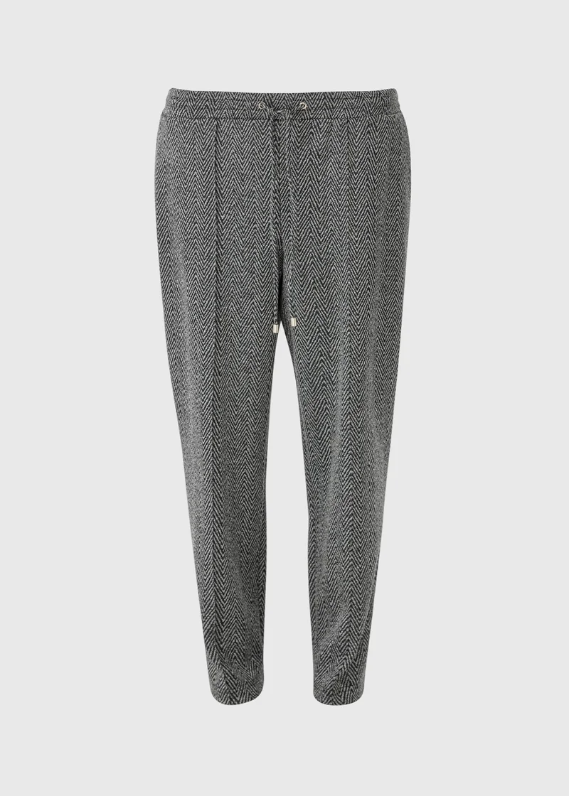 Matalan Grey Zigzag Ponte Trousers