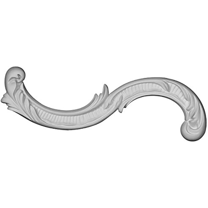 ONL12X01X00GO-L 12 W X 1 1/4" H X 3/4" P GORLEEN ONLAY, LEFT, FACTORY PRIMED WHITE - Image 1