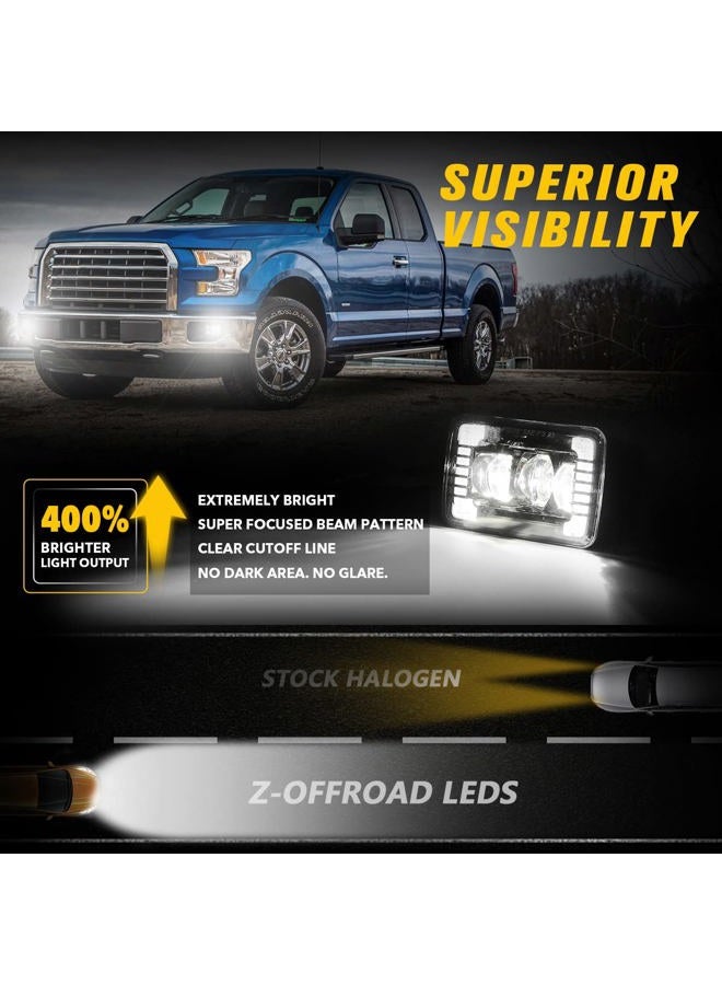 Z-OFFROAD New LED Fog Lights Assembly DOT Approved w/White DRL Compatible with Ford F150 2015 2016 2017 2018 2019 2020-1 Pair Black - Image 3