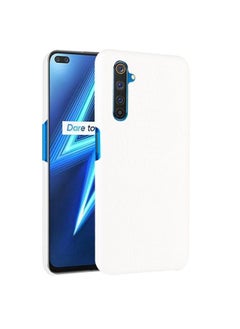 HuHa Case Cover For Realme X50 Pro/Realme X50 Pro 5G Shockproof Crocodile Texture PC + PU Case White 