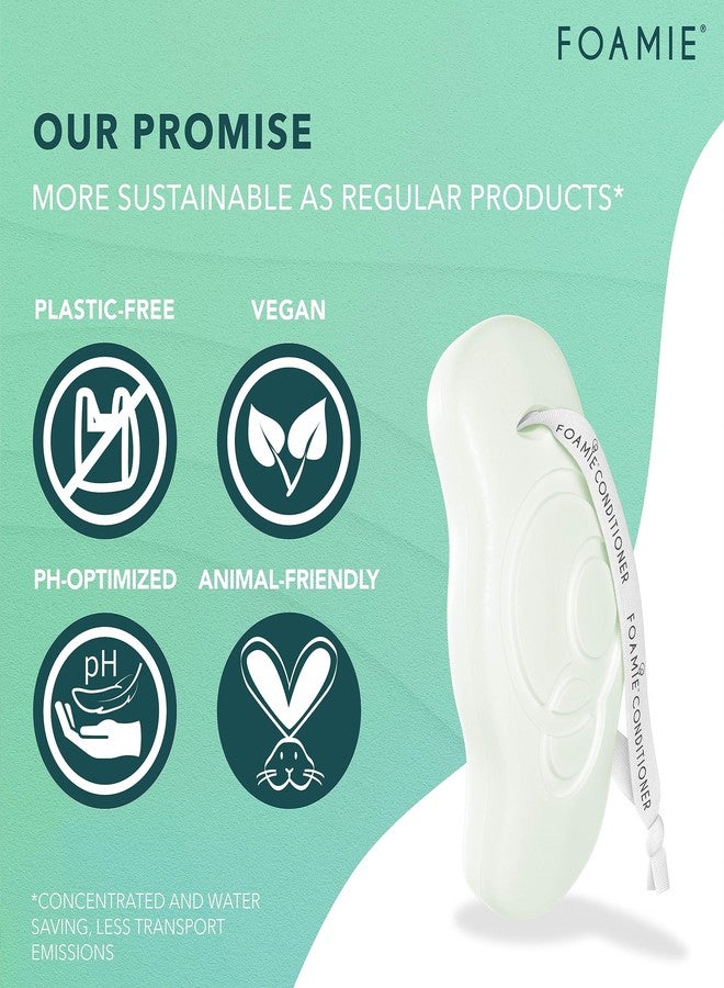 Foamie Solid Conditioner for Dry Hair with Aloe Vera that Intensively Moisturises Hair, 100% Vegan, Plastic and Sulphate-Free 80g - Image 2