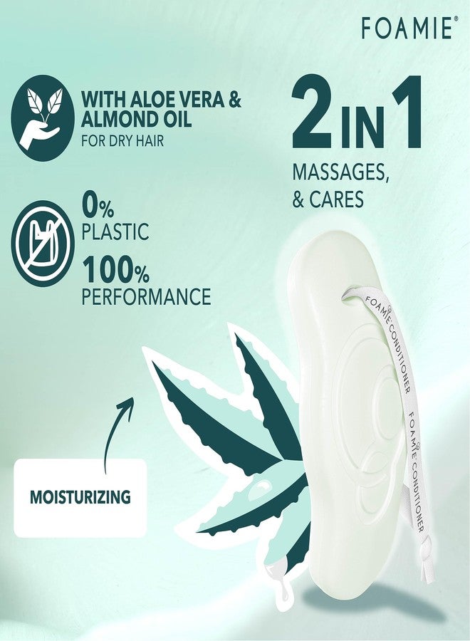 Foamie Solid Conditioner for Dry Hair with Aloe Vera that Intensively Moisturises Hair, 100% Vegan, Plastic and Sulphate-Free 80g - Image 4