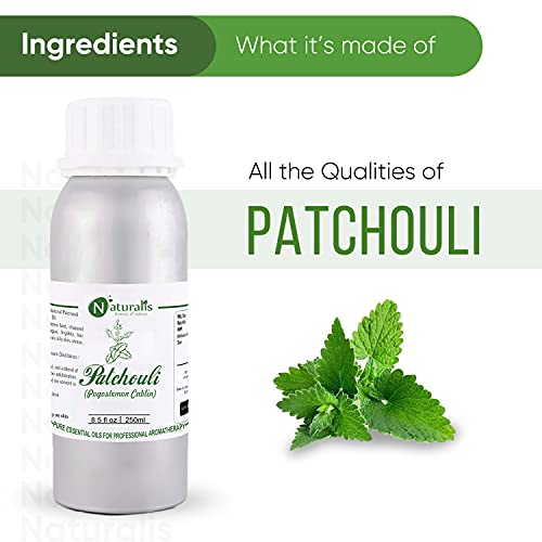 Naturalis Essence of Nature Patchouli Essential Oil Undiluted Pure and Natural Therapeutic grade for Skin Care, Hair Care and Aromatherapy - 250ml - Image 2