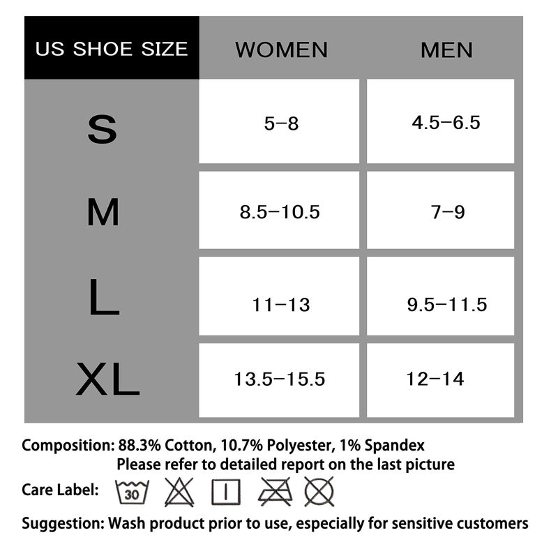 CS CELERSPORT Cushion No Show Tab Athletic Running Socks for Men and Women (6 Pairs),Small, White - Image 2