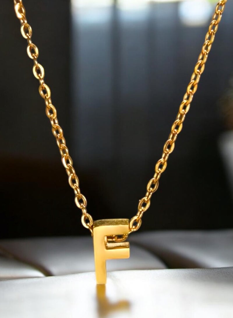 إيكوال سلسال نسائي أنيق من الاستانلس ستيل مطلي باللون الذهبي - Image 2