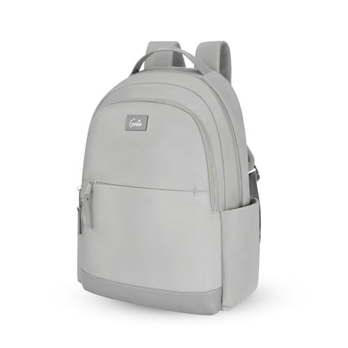 Genie Tuscany Casual Backpack for Girls |16 In-15 Ltr with Laptop Sleeve,Three Compartments and Trolley Sleeve Padded Shoulders |Best for Books,Stationery,Laptop,Lunch Box & Essentials - Grey - Image 1