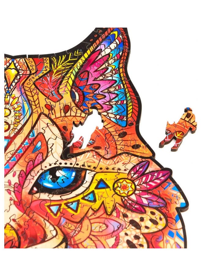 NIBEMINENT 122-Piece Animal Shaped Wooden Jigsaw Puzzle Set - Image 4