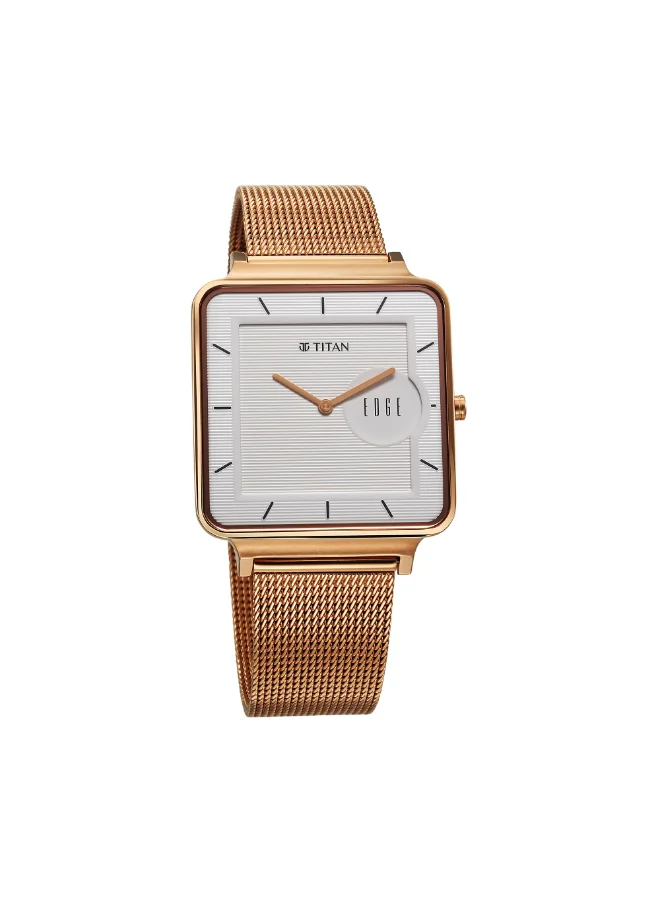 تيتان Men's Stainless Steel Analog Watch 10017WM01 - 38 mm