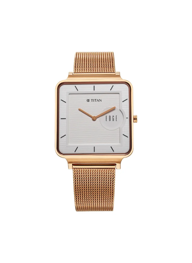 تيتان Men's Stainless Steel Analog Watch 10017WM01 - 38 mm
