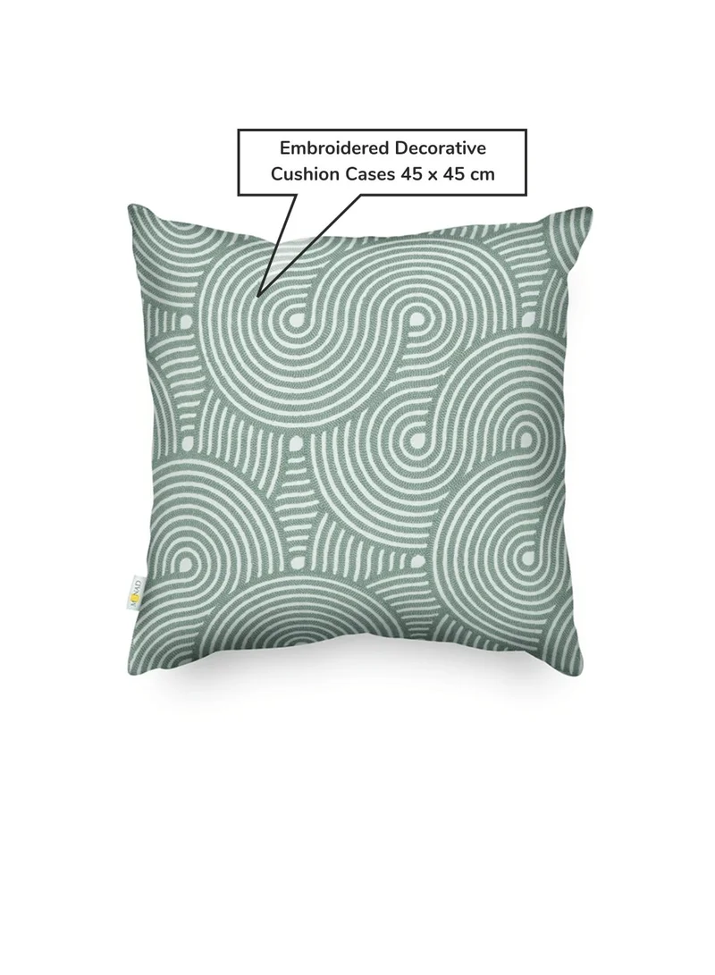 Donetella Decorative Embroidered Cushion Cover  45x45Cm (Without Filler)