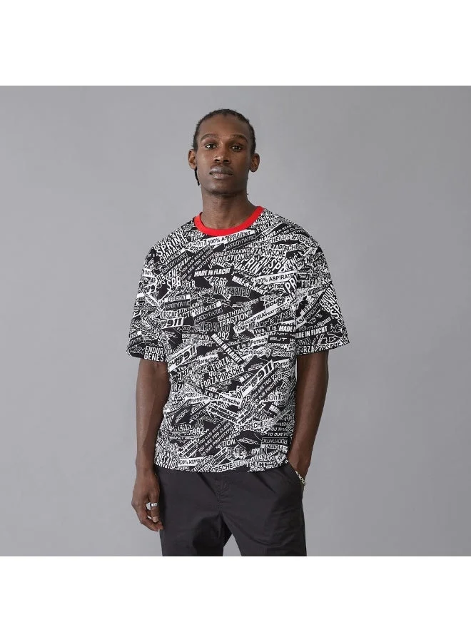 PORSCHE FW AOP OVERSIZED TEE