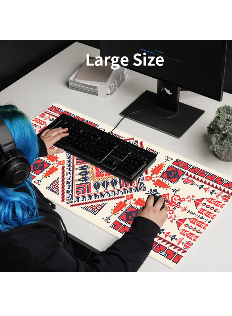 Large Desk Mouse Pad, Waterproof Gaming Mouse Pad, 800 x 300 x 4mm, 31.5 x 11.8 x 0.157in, Gaming Mouse Pad, XXL Desk Mat, Non-Slip Desk Mat, XL Gaming Mouse Pad, Thick Rubber Desk Pad Mouse Pad, Suitable for Gaming, Office, and Home Use  - Image 3