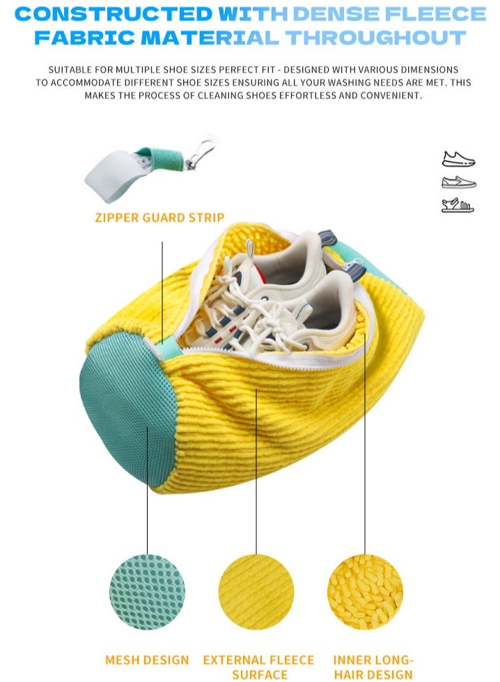 general Shoe washing bag for washing machine, shoe washing bag, shoe washing net, sports shoe washing net large size, special anti-deformation protective washing bag for washing machine - Image 4