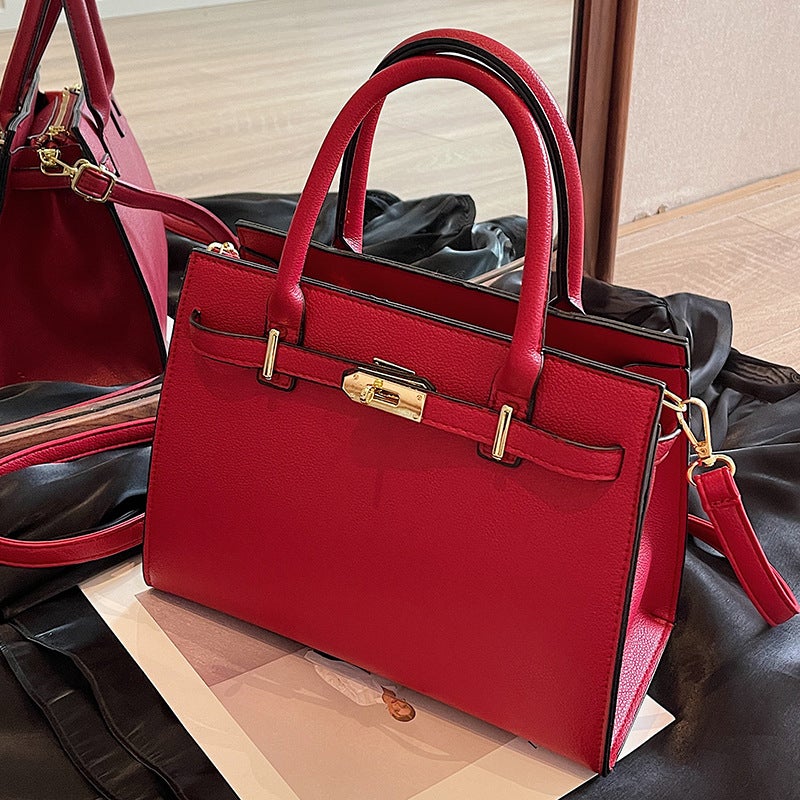 Wedding Bag High-Grade Texture Small Bag Women'S Bag Large Capacity New Red Envelope Handbag Red Wedding Bride Messenger Bag - Image 2