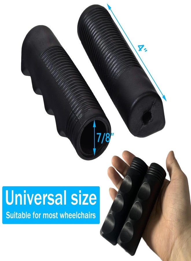 LODMOD Wheelchair Replacement Hand Grips - Transport Chairs Handles, 7/8" ID, 1 Pair - Image 2