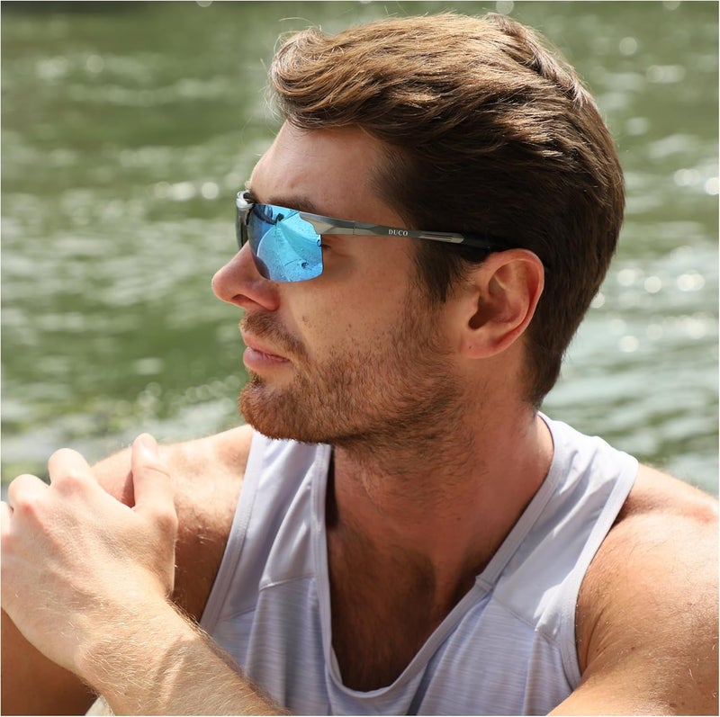 Duco Polarized Sunglasses Mens Sun Glasses Sports Eyewear Fishing Golf Driving UV400 Protection 8177S - Image 2