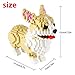 Larcele Micro Dog Building Blocks Pet Mini Building Toy Bricks950 Pieces KLJM02 Welsh Corgi - Image 3
