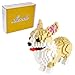 Larcele Micro Dog Building Blocks Pet Mini Building Toy Bricks950 Pieces KLJM02 Welsh Corgi - Image 2
