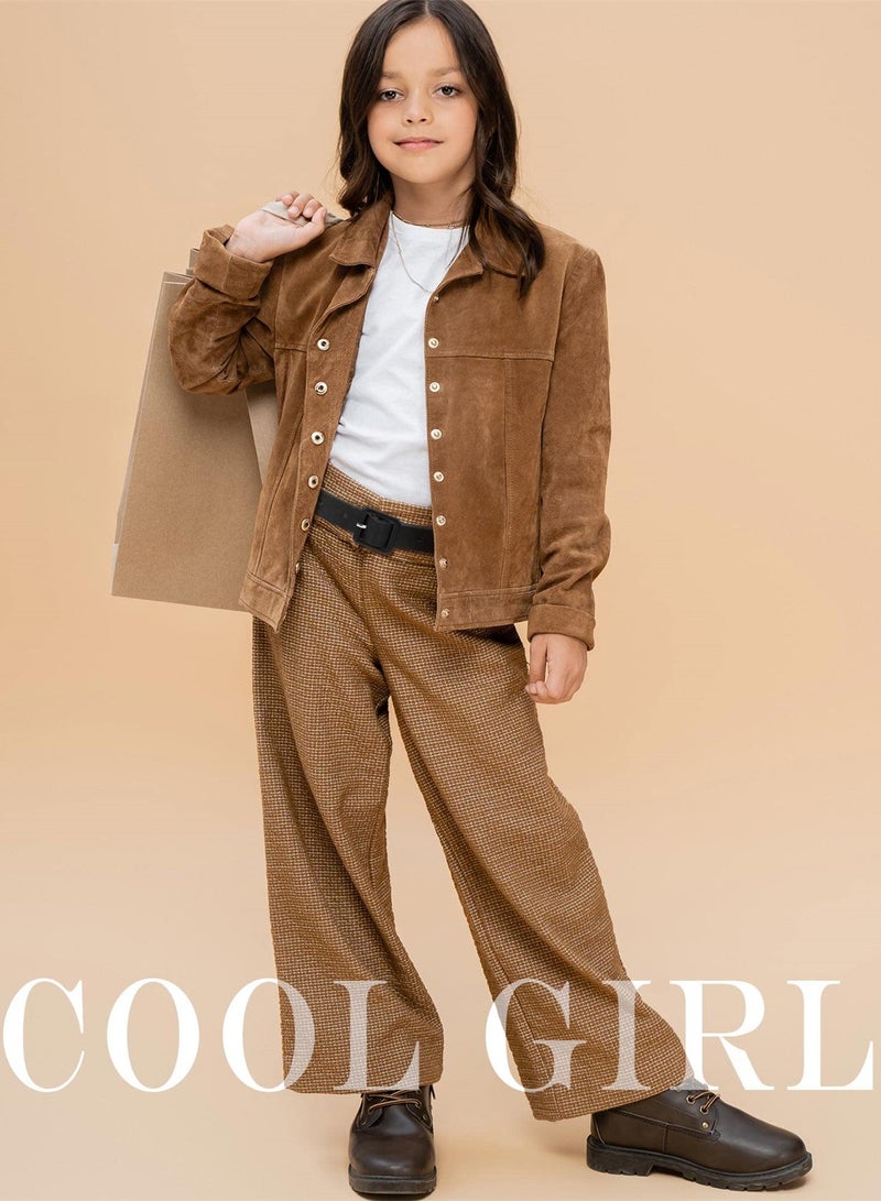 SYOSI Cute Children Belt, 4 Pcs Kids Leather Belts with Buckle, Skinny Faux Leather Waist Belts for Girls  - Image 3