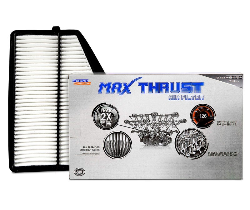 Spearhead MPG Defense Max Thrust Engine Air Filter For All Mileage Vehicles, Fits Like OEM, Restores MPG & Acceleration (MT-945) - Image 1