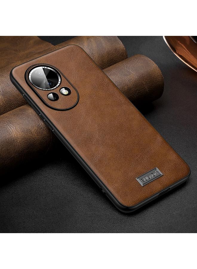 The Bros Case For Huawei nova 12 / nova 13 Shockproof TPU Hybrid Handmade Leather Phone Case