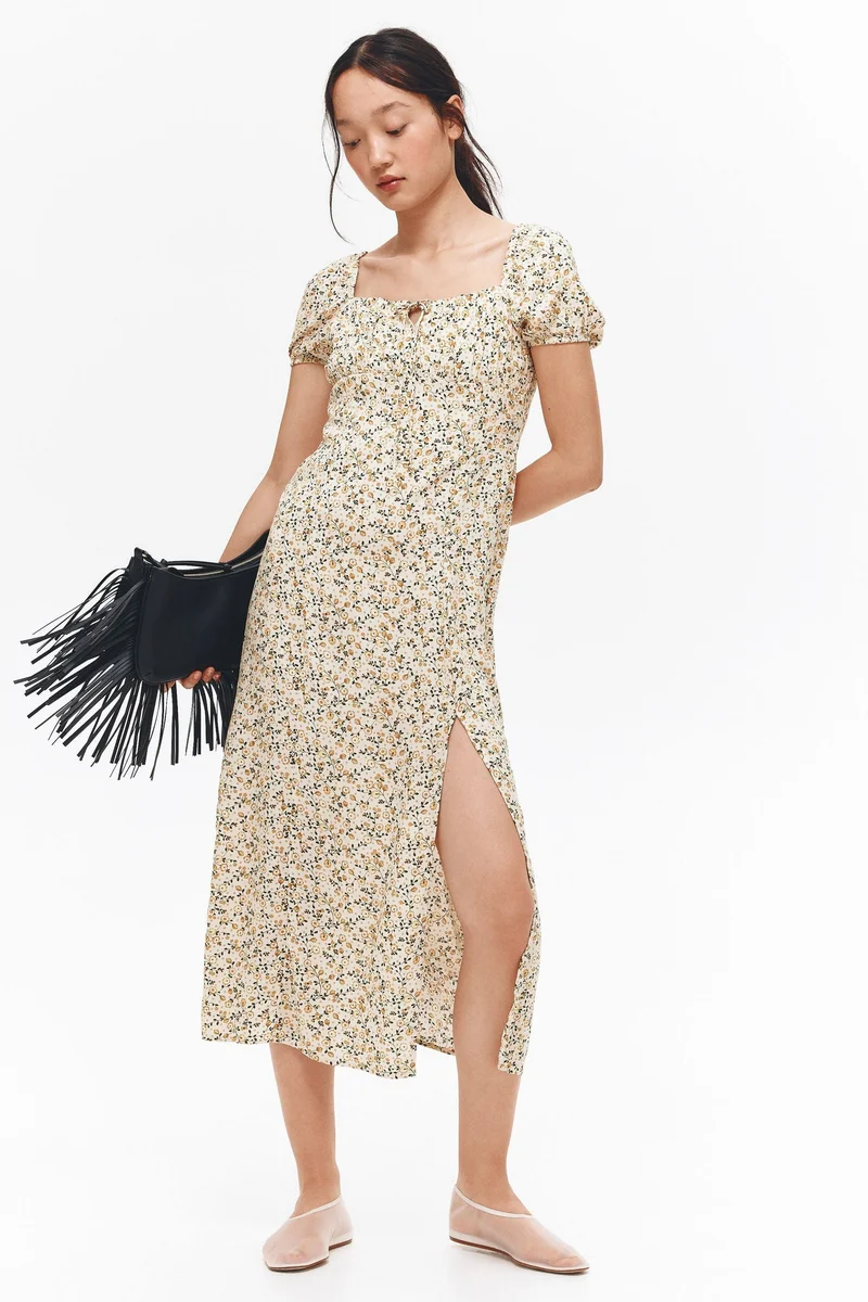 H&M Puff-sleeved dress