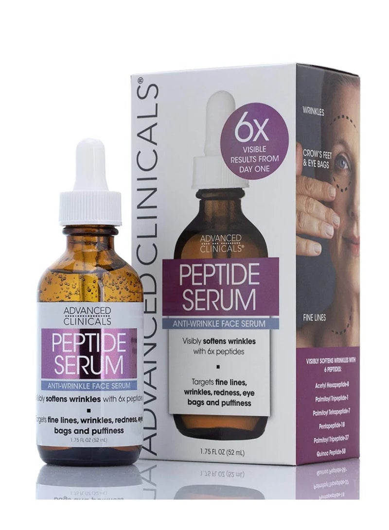 Advanced Clinicals Peptide Serum for Wrinkles, Fine Lines - Image 2