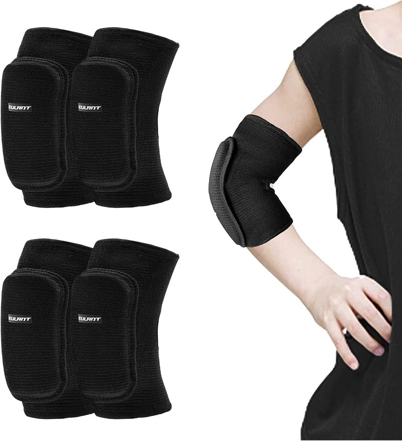EULANT Kids Elbow Pads, Soft Elbow Brace Boys, Girls, Junior Youth, Elbow Protector for Volleyball Basketball Skating Dancing Crawl Skiing Cycling - Image 1